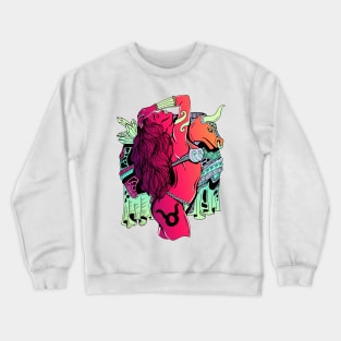 Blue Red Blend Taurus Beauty Crewneck Sweatshirt